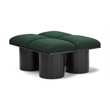 Meridian Furniture Pavilion Green Boucle Fabric Bench