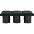 Meridian Furniture Pavilion Green Boucle Fabric Bench