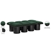 Meridian Furniture Pavilion Green Boucle Fabric Bench
