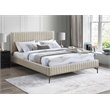 Meridian Furniture Gallo Beige Vegan Leather Full Bed