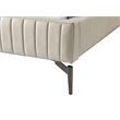 Meridian Furniture Gallo Beige Vegan Leather Full Bed