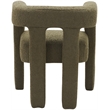 Meridian Furniture Athena Olive Green Boucle Fabric Accent/Dining Chair