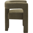 Meridian Furniture Athena Olive Green Boucle Fabric Accent/Dining Chair