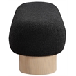 Meridian Furniture Robertson Black Boucle Fabric Bench