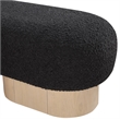 Meridian Furniture Robertson Black Boucle Fabric Bench