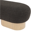 Meridian Furniture Robertson Brown Boucle Fabric Bench