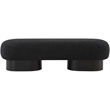 Meridian Furniture Robertson Black Boucle Fabric Bench