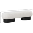 Meridian Furniture Robertson Cream Boucle Fabric Bench