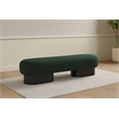 Meridian Furniture Robertson Green Boucle Fabric Bench