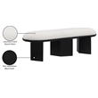 Meridian Furniture Wilshire Cream Boucle Fabric Bench