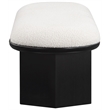 Meridian Furniture Wilshire Cream Boucle Fabric Bench