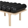Meridian Furniture Landon Black Vegan Leather Bench