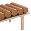 Meridian Furniture Landon Cognac Vegan Leather Bench