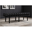 Meridian Furniture Landon Black Vegan Leather Bench