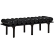Meridian Furniture Landon Black Vegan Leather Bench