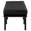 Meridian Furniture Landon Black Vegan Leather Bench