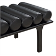 Meridian Furniture Landon Black Vegan Leather Bench