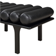 Meridian Furniture Landon Black Vegan Leather Bench