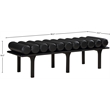 Meridian Furniture Landon Black Vegan Leather Bench