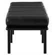 Meridian Furniture Landon Black Vegan Leather Bench