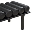 Meridian Furniture Landon Black Vegan Leather Bench