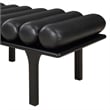 Meridian Furniture Landon Black Vegan Leather Bench