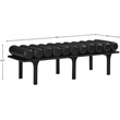 Meridian Furniture Landon Black Vegan Leather Bench