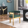 Meridian Furniture Romeo Green Boucle Fabric Dining Chair (Set of 2)