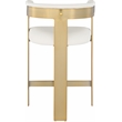 Meridian Furniture Romeo Cream Vegan Leather Counter Stool (Set of 2)
