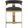 Meridian Furniture Romeo Brown Boucle Fabric Counter Stool (Set of 2)