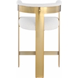 Meridian Furniture Romeo Cream Boucle Fabric Counter Stool (Set of 2)