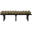 Meridian Furniture Landon Olive Green Vegan Leather Bench