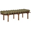 Meridian Furniture Landon Olive Green Vegan Leather Bench