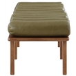 Meridian Furniture Landon Olive Green Vegan Leather Bench
