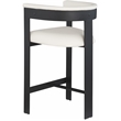 Meridian Furniture Romeo Cream Vegan Leather Counter Stool (Set of 2)