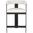 Meridian Furniture Romeo Cream Vegan Leather Counter Stool (Set of 2)