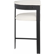 Meridian Furniture Romeo Cream Vegan Leather Counter Stool (Set of 2)