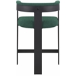 Meridian Furniture Romeo Green Boucle Fabric Counter Stool (Set of 2)