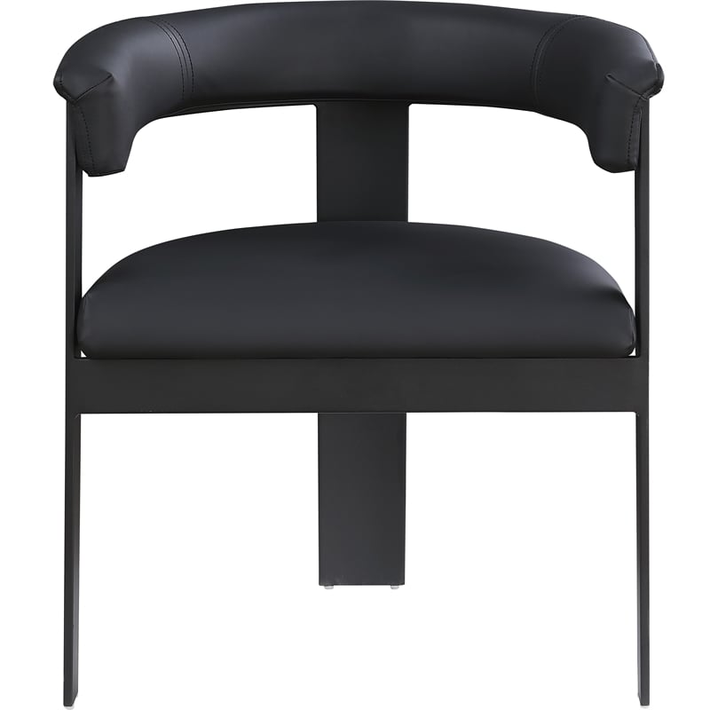 Meridian Furniture Romeo Black Vegan Leather Dining Chair (Set of 2)