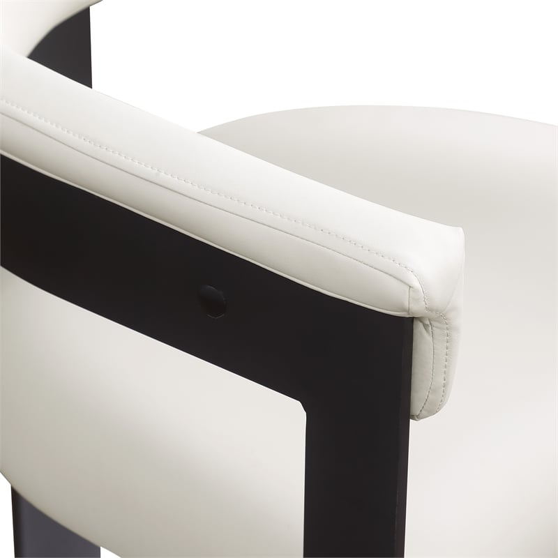 Meridian Furniture Romeo Cream Vegan Leather Dining Chair (Set of 2)