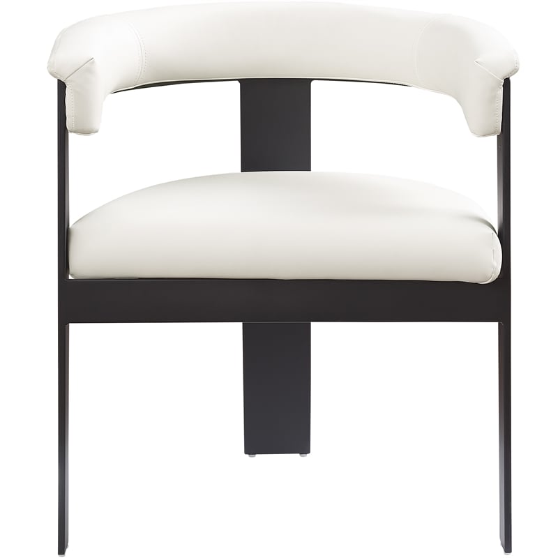Meridian Furniture Romeo Cream Vegan Leather Dining Chair (Set of 2)