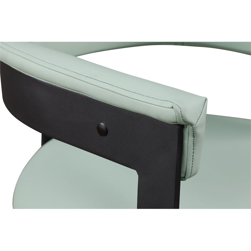 Meridian Furniture Romeo Mint Green Vegan Leather Dining Chair (Set of 2)