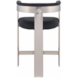 Meridian Furniture Romeo Black Vegan Leather Counter Stool (Set of 2)