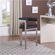 Meridian Furniture Romeo Black Vegan Leather Counter Stool (Set of 2)