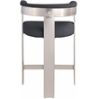 Meridian Furniture Romeo Black Boucle Fabric Counter Stool (Set of 2)