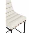Meridian Furniture Burke Cream Vegan Leather Counter Stool