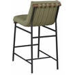 Meridian Furniture Burke Green Vegan Leather Counter Stool