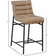 Meridian Furniture Burke Tan Vegan Leather Counter Stool