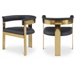 Meridian Furniture Romeo Black Vegan Leather Dining Chair (Set of 2)