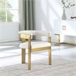 Meridian Furniture Romeo Cream Vegan Leather Dining Chair (Set of 2)